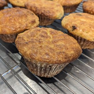 Muffins aux pommes et canneberges