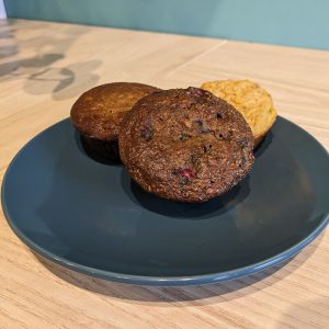 Muffins au son et framboises